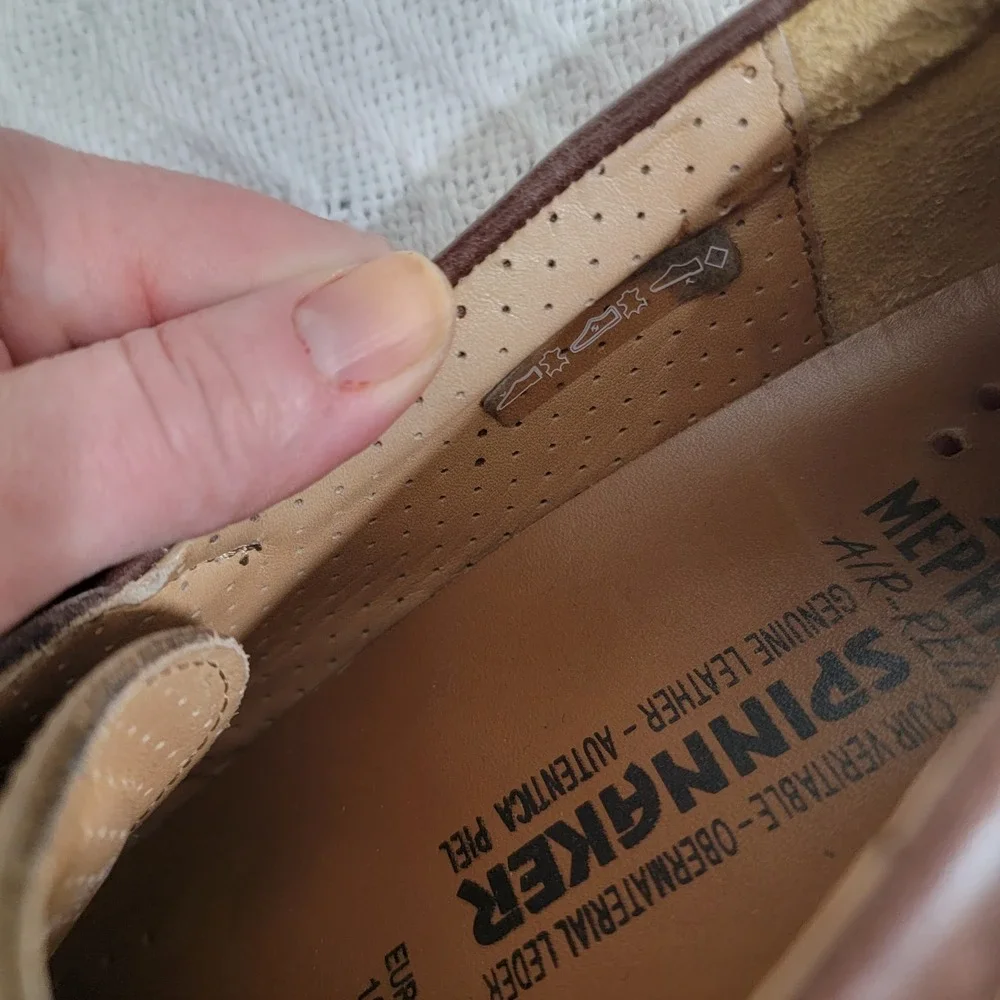 Mephisto Spinnaker Leather-Suede Two Tone Boat Shoes‎ Sz 10.5 US Air Relax